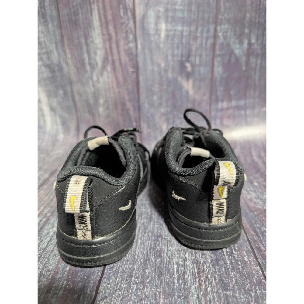Nike Air Force 1 LV8 Low Utility TD Black White 10c Toddler Children AV4273-001